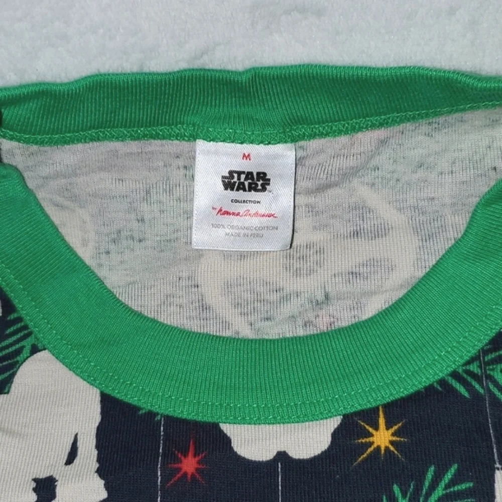 STAR WARS Holiday Long John Pajama Set Kids Size S-M (READ)
